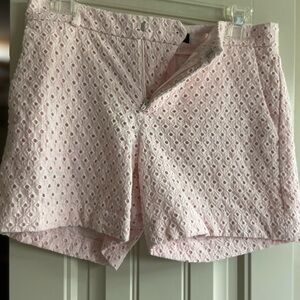Pink Eyelet Women's Shorts